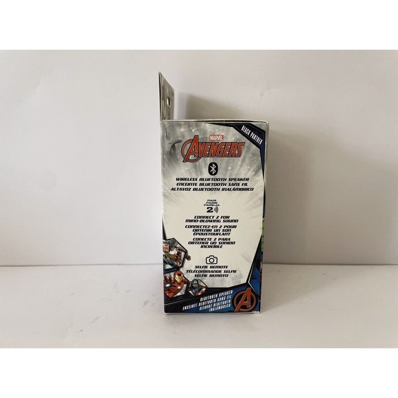 NEW BITTY BOOMERS 9394 MARVEL AVENGERS BLACK PANTHER BLUETOOTH SPEAKER Brand New - Picture 6 of 8
